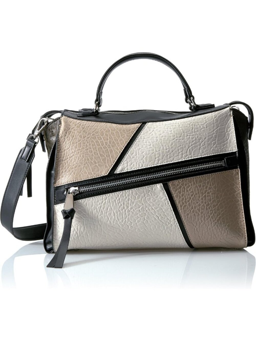 Colorblock Satchel Bag | Stylish Underwraps Handbag | Chic Everyday Tote